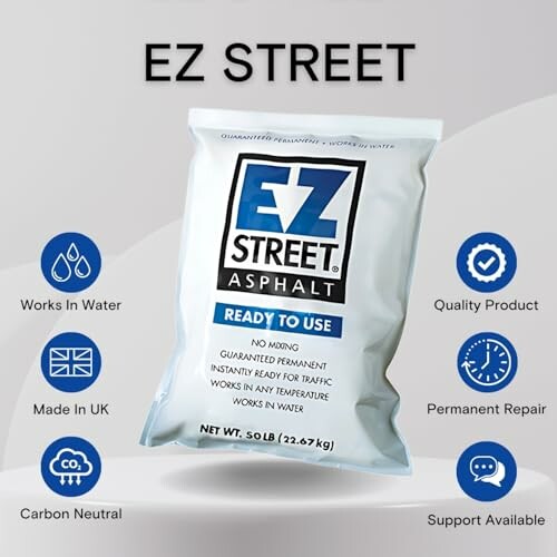 EZ Street Asphalt bag with product features