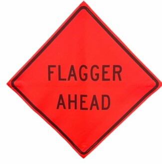 OrangeGear 36" x 36" Safety Mesh Traffic Control Sign