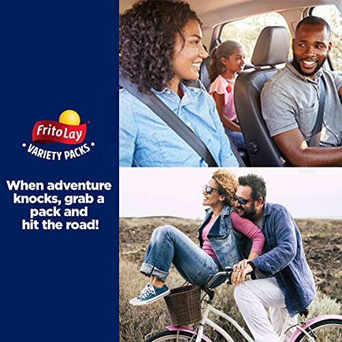 Frito-Lay ad with people driving and biking outdoors